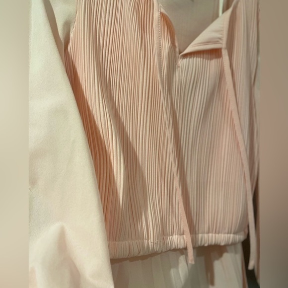 VINTAGE Butte Knit 2-piece matching SET sz XS/S SILK SKIRT PLEATED SCHOOLGIRL - Picture 10 of 13